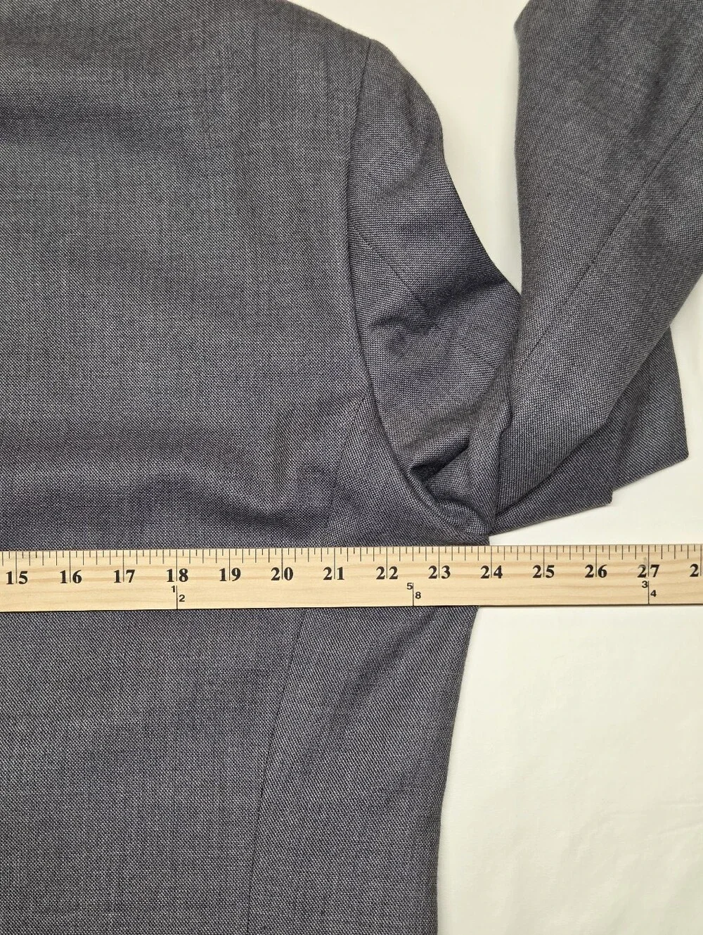 Lauren Ralph Lauren Mens 44L Blue Gray Silk Wool Blend Sport Coat Blazer